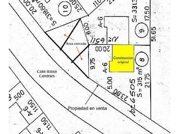 Parcela en venta en Blaise Cendrars, Cercana Gerónimo Alderete - Hualtatas, Vitacura - 3 dormitorios, 1 baño