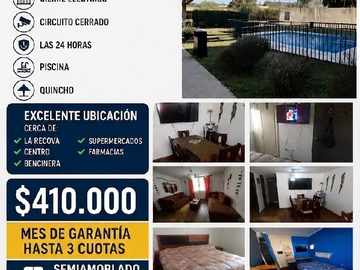 Departamento en arriendo mensual en La Flor del Aire 1620, La Serena - 3 dormitorios, 1 baño