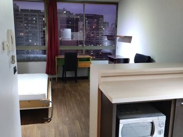 Departamento en arriendo mensual en Calle santa isabel 951 tipo estudio - metro parque almagro, Santiago - 1 dormitorio, 1 baño