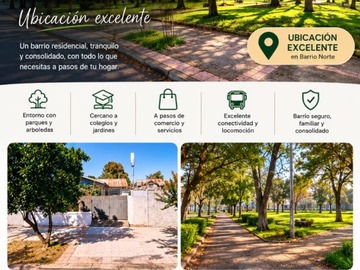 Casa en arriendo mensual en Excelente ubicacion - barrio norte, Talca - 4 dormitorios, 2 baños