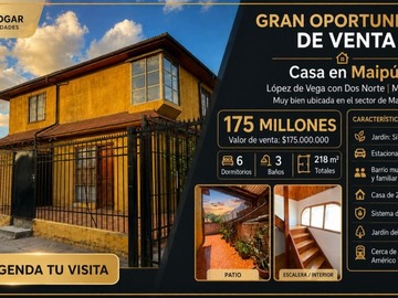 Venta / Casa / Maipú