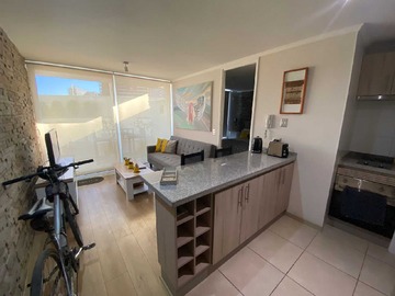 Departamento en arriendo mensual en Depto Amoblado, 1 Dorm, Estacionam, Metro (177849), Ñuñoa - 1 dormitorio, 1 baño