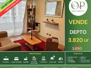 Departamento en venta en Calle Limache 1210, Viña del Mar - 2 dormitorios, 2 baños