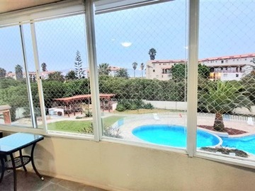 Departamento en arriendo mensual en Condominio Playa Pacifico / Sector Peñuelas, La Serena - 2 dormitorios, 1 baño