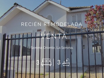 Casa en venta en Sergio Galleguillos 1482, La Serena - 3 dormitorios, 3 baños
