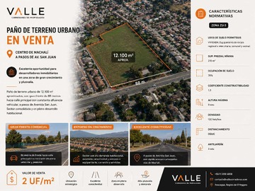 Terreno en venta en Venta Terreno Desarrollo Habitacional Comercial (176973), Machalí