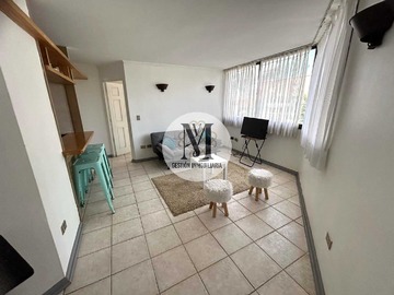 Departamento en arriendo mensual en A cuadras mall marina arauco viña del mar (168942), Viña del Mar - 1 dormitorio, 1 baño