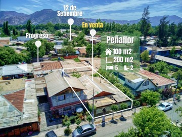 Casa en venta en Victoria, Peñaflor - 5 dormitorios, 2 baños