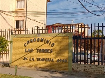 Departamento en venta en Condominio las torres en avda. La travesia a cuadra de avda. Las torres, Pudahuel - 3 dormitorios, 1 baño