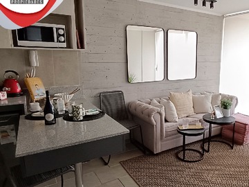 Departamento en arriendo mensual en Se Arrienda Cómodo Depto Amoblado en la Cisterna - 2 dormitorios, 1 baño