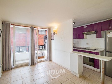 Departamento en arriendo mensual en Víctor Manuel, Santiago - 2 dormitorios, 1 baño
