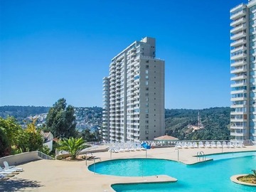 Departamento en arriendo mensual en Jardin del Mar, Viña del Mar - 2 dormitorios, 2 baños