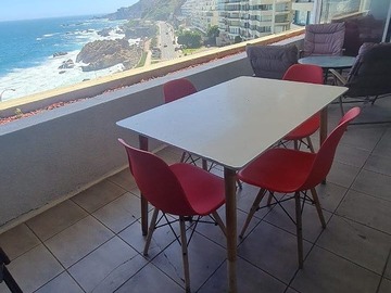 Departamento en arriendo mensual en Avenida Borgoño, Viña del Mar - 2 dormitorios, 2 baños