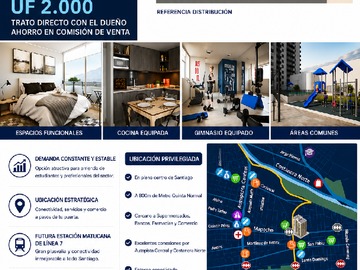 Estudio en venta en Studio Ideal para Inversión - Venta Directo Dueño - 1 dormitorio, 1 baño