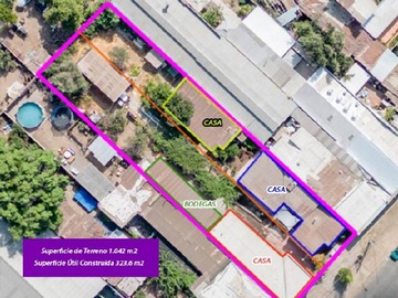 Sitio en venta en Oportunidad inversionista. 2 prop contiguas. Quinta normal, Quinta Normal