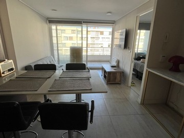Departamento en arriendo mensual en A dos cuadras del borde costero, Viña del Mar - 2 dormitorios, 2 baños