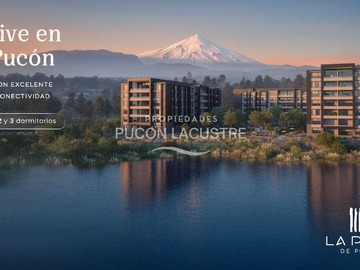 Departamento en venta en Proyecto la poza de pucon - entrega inmediata (171778), Pucón - 1 dormitorio, 1 baño