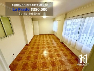 Departamento en arriendo mensual en Entre teniente cruz con san pablo, Lo Prado - 3 dormitorios, 1 baño
