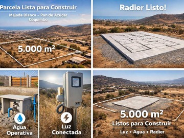Terreno en venta en Parcela 5.000 m² con Luz y Agua – Pan de Azúc (148839), Coquimbo