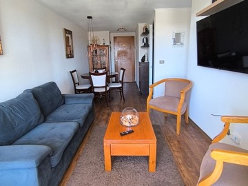 Departamento en venta en Excelente depto amoblado 3d 1b, cercano mall oulet park, Viña del Mar - 3 dormitorios, 1 baño