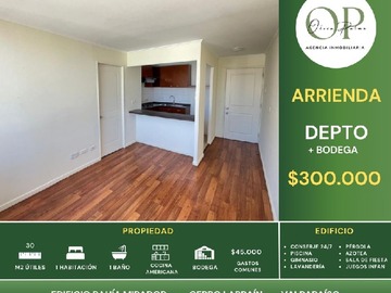 Arriendo Mensual / Departamento / Valparaíso