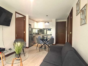 Departamento en arriendo mensual en Depto amoblado 2d cerca de la playa (95016), Pucón - 2 dormitorios, 2 baños
