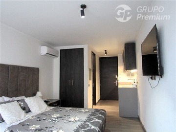 Departamento en venta en Departamento amoblado, inversión inmediata en edificio full equipado de Santiago Centro., Santiago - 1 dormitorio, 1 baño