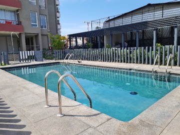Departamento en arriendo mensual en A pasos de Gran Avenida y Metro La Cisterna (99119), La Cisterna - 2 dormitorios, 1 baño