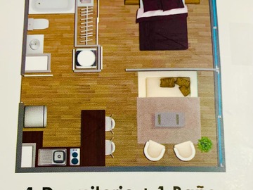 Departamento en venta en Blanco Garcés 154, Estación Central - 1 dormitorio, 1 baño
