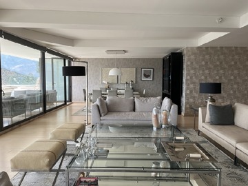 Departamento en arriendo mensual en Lo curro, Lo Barnechea - 4 dormitorios, 6 baños