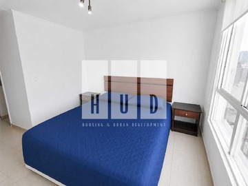 Departamento en arriendo mensual en Studio amoblado con vista y estacionamiento! (175665), Santiago - 1 dormitorio, 1 baño