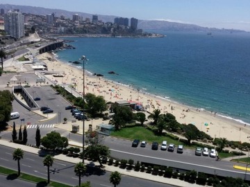 Departamento en arriendo mensual en Cerro castillo, Viña del Mar - 2 dormitorios, 2 baños