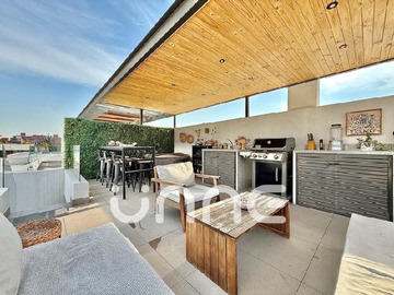 Departamento en arriendo mensual en Penthouse nuevo, disponible desde 20 de julio, Vitacura - 2 dormitorios, 2 baños