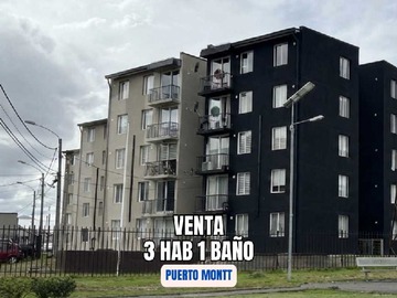 Departamento en venta en Venta departamento 3 hab. en Puerto Montt (173921), Puerto Montt - 3 dormitorios, 1 baño
