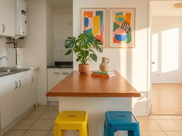 Departamento en arriendo mensual en herrera 1127, Santiago - 1 dormitorio, 1 baño