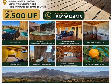 Parcela en venta en Hermosa Parcela en Ovalle - 1 dormitorio, 2 baños