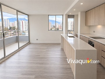 Departamento en arriendo mensual en Octava avenida, San Miguel - 3 dormitorios, 2 baños