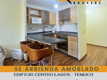 Departamento en arriendo mensual en Centro, Temuco - 2 dormitorios, 1 baño