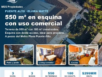 Casa en venta en Eyzaguirre con nemesio vicuña, Puente Alto - 3 dormitorios, 3 baños