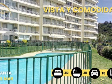 Departamento en venta en Padre Hurtado 660, Viña del Mar - 3 dormitorios, 2 baños