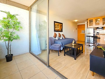 Departamento en arriendo mensual en Metro Salvador - totalmente amoblado (102278), Providencia - 1 dormitorio, 1 baño
