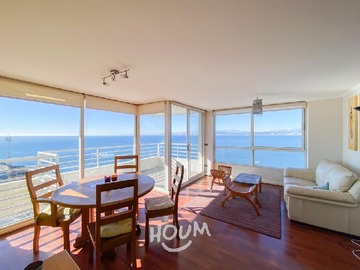 Departamento en arriendo mensual en Altamirano, Valparaíso - 3 dormitorios, 2 baños