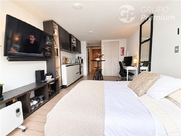 Departamento en venta en Oportunidad Departamento Studio Metro Plaza Egaña, Ñuñoa - 1 dormitorio, 1 baño