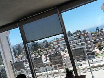 Departamento en arriendo mensual en Vista al MAR 2D 2B cocina cerrada estac logia (125023), Viña del Mar - 2 dormitorios, 2 baños
