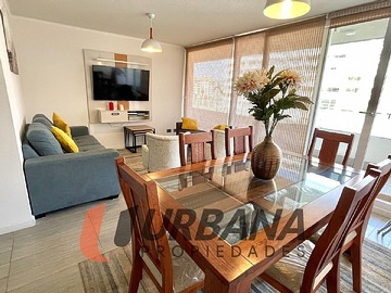 Departamento en arriendo mensual en Aqua hasta diciembre 3 dorm - 2 baños - 1 estac. Gc incluido, La Serena - 3 dormitorios, 2 baños