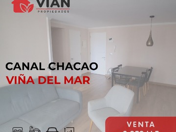 Departamento en venta en Canal Chacao, Viña del Mar - 3 dormitorios, 2 baños