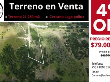 Terreno en venta en Venta de Terreno en Lago Pólux, Coyhaique (172833), Coyhaique