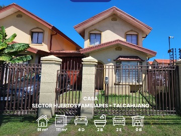 Casa en venta en Jaime repullo, Talcahuano - 4 dormitorios, 2 baños