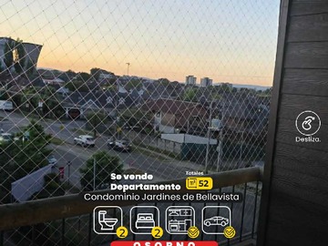 Departamento en venta en Moderno Depto con Vistas Despejadas (167733), Osorno - 2 dormitorios, 2 baños