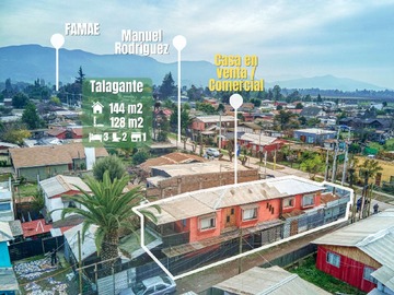 Casa en venta en Manuel Rodríguez 53, Talagante, Región Metropolitana de Santiago 9670000, Chile, Talagante - 3 dormitorios, 2 baños